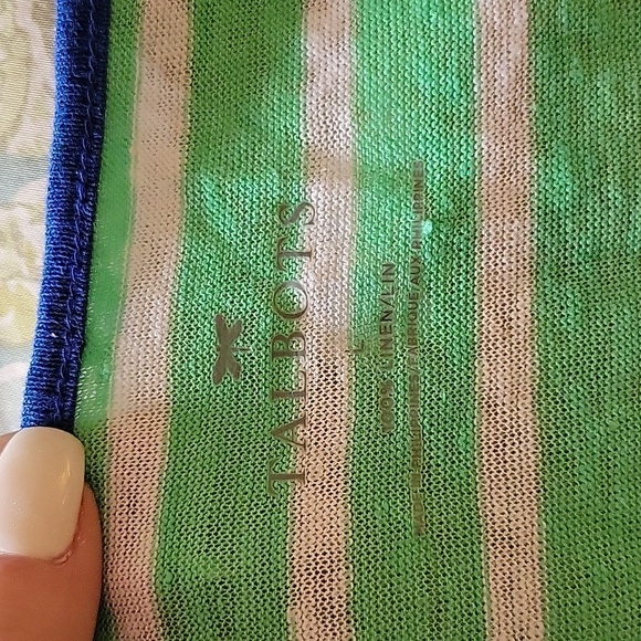 TALBOTS Linen Striped Tunic - Picture 5 of 7